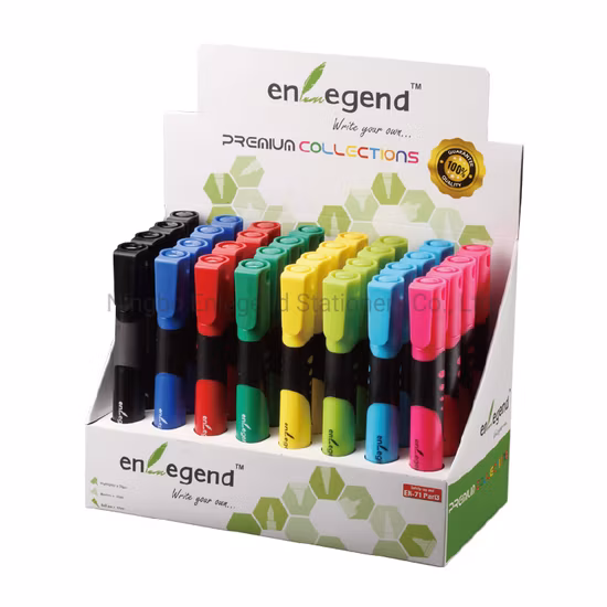 PM3002 Bi-Color Injection Barrel Alcohol Based Ink Office Supply Stationery Permanent Marker