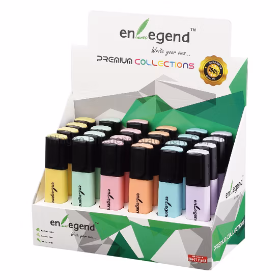 HL6002P Flat Shape Pastel Color Highlighter Marker pen