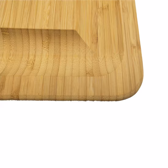 Wooden Bamboo Cheese Board & Knife Set with Ceramic Bowls & Slate Labels & Chalk Markers
