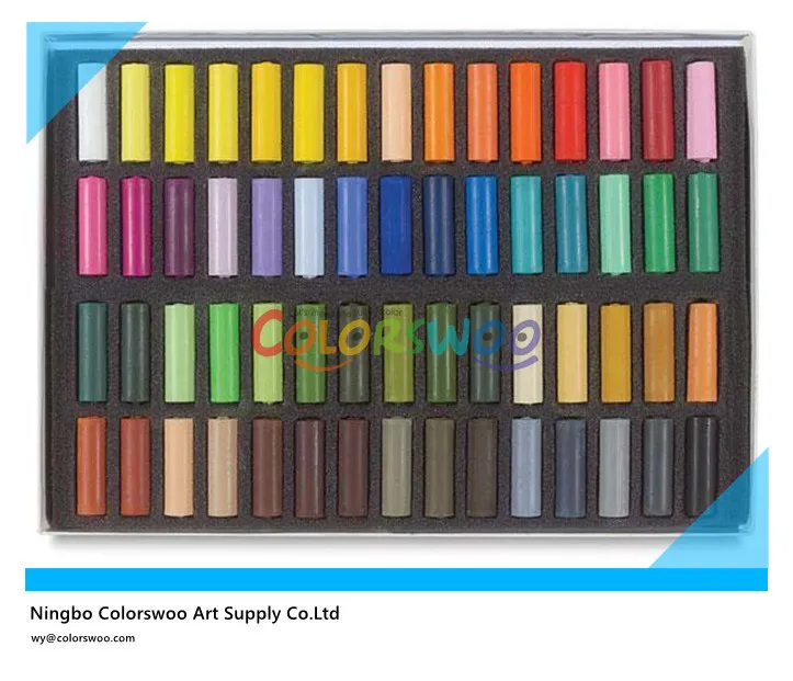 48colors Soft Pastels and Hair Chalk