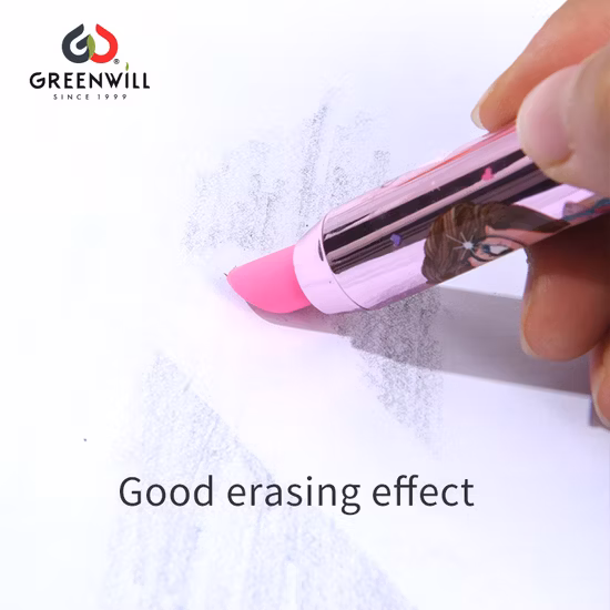 Cosmetics Toy Cartoon Laser Lipstick Rotate Eraser (GW70-3)