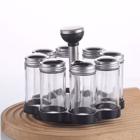 Glass Set of 2 Mason Jars on Metal Stand with Chalkboard Labels and Chalk with Lids and Leak Free Beverage Drink Dispensers