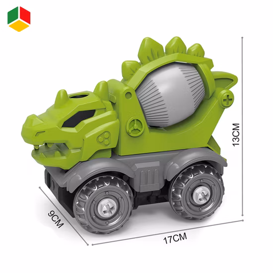 QS Construction Dinosaur Building Toys DIY Tool Set with Electric Drill, Stem Educational Gifts Toy for Kids Boys Girls 4 in 1