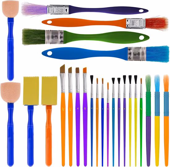 Nylon Hair Brushes for All Purpose Oil Watercolor Painting Artist Brush