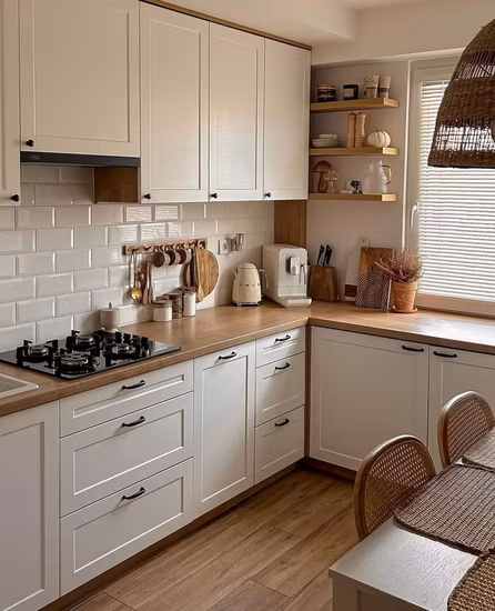 China Modern Builders Cheap Cupboards Replacement DIY Painting Laminate Long Repainting Dark Brown Kitchen Cabinets Sets