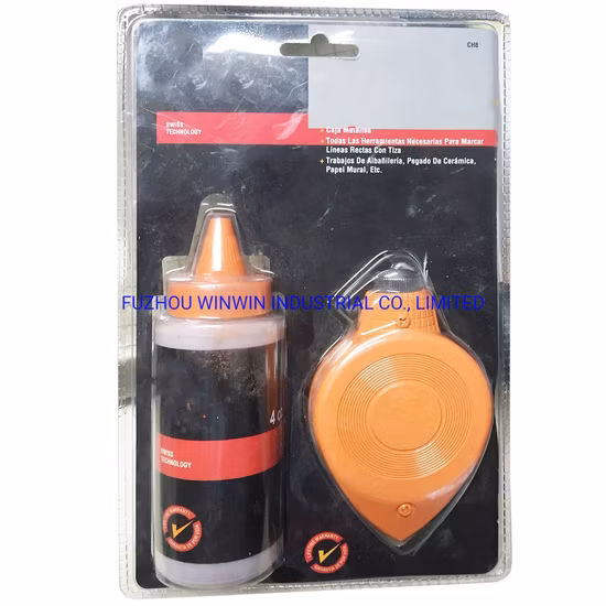 30m Chalk Line Reel Set with 120g Chalk for Wookworking (WW-CLR03)