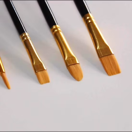 Professional Nylon Hair Wooden Artist Brush