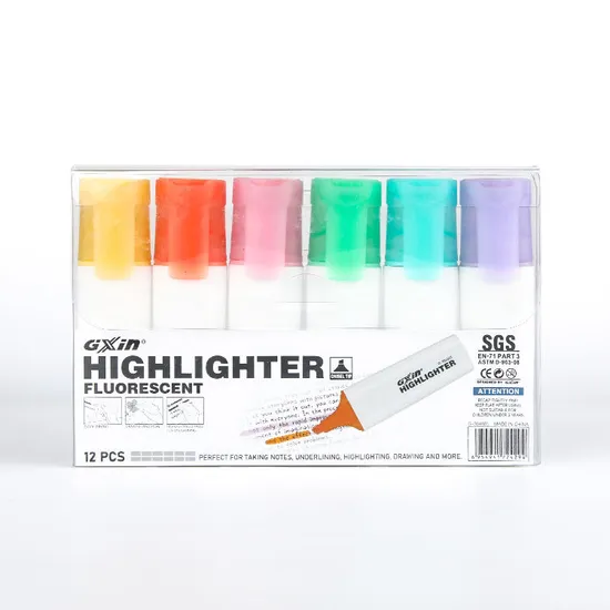 Personalised Rainbow Combo Child Octopus Shaped Plastic Highlighter