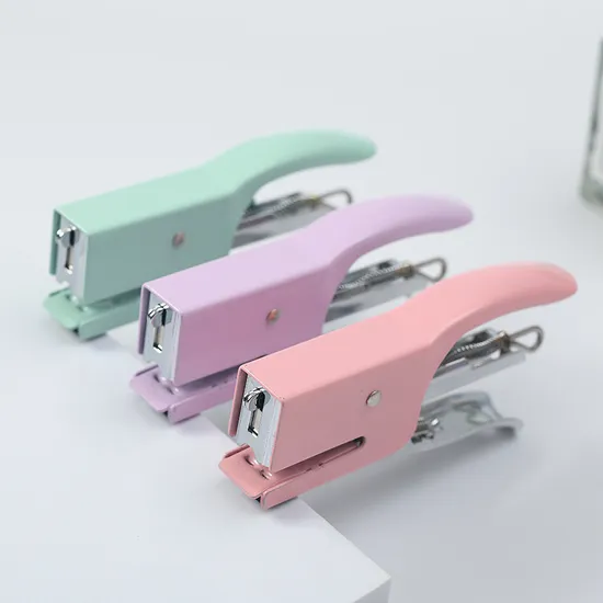 Office Supply Stationery Staplers Macaroon Colors Cute Stapler