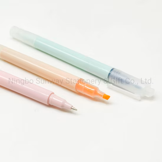 Advertising Multicolor Permanent Highlighter Marker Pen with Double Side